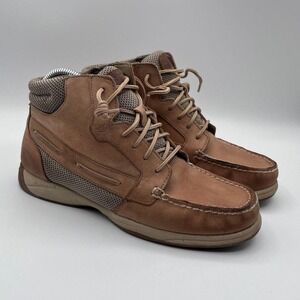 Sperry Top-Sider Women's 8M Leather Chukka Boots – Brown Moc Toe – STS93461